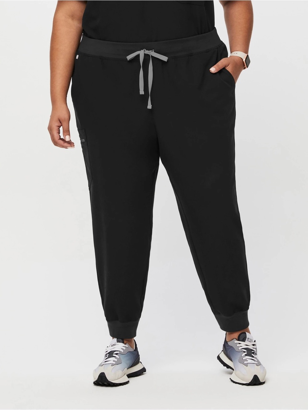 Figs Zamora Jogger Scrub Pant Black Women’s Plus Size 3XL Petite